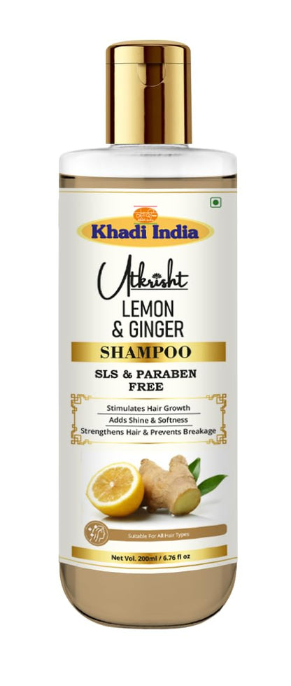 Utkrisht Ayurvedic Herbal Shampoo, 200ml, Paraben and SLS Free, for All Hair Types - front view (49)