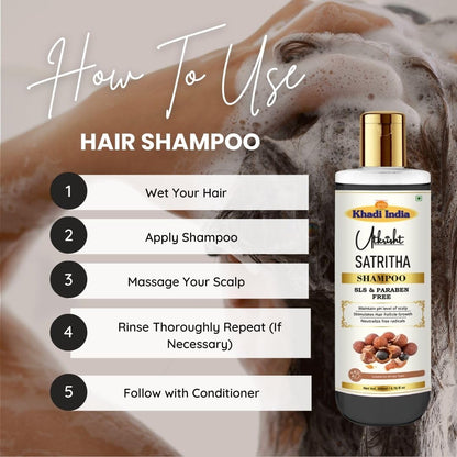 Utkrisht Ayurvedic Herbal Shampoo, 200ml, Paraben and SLS Free, for All Hair Types - ingredients panel (76)