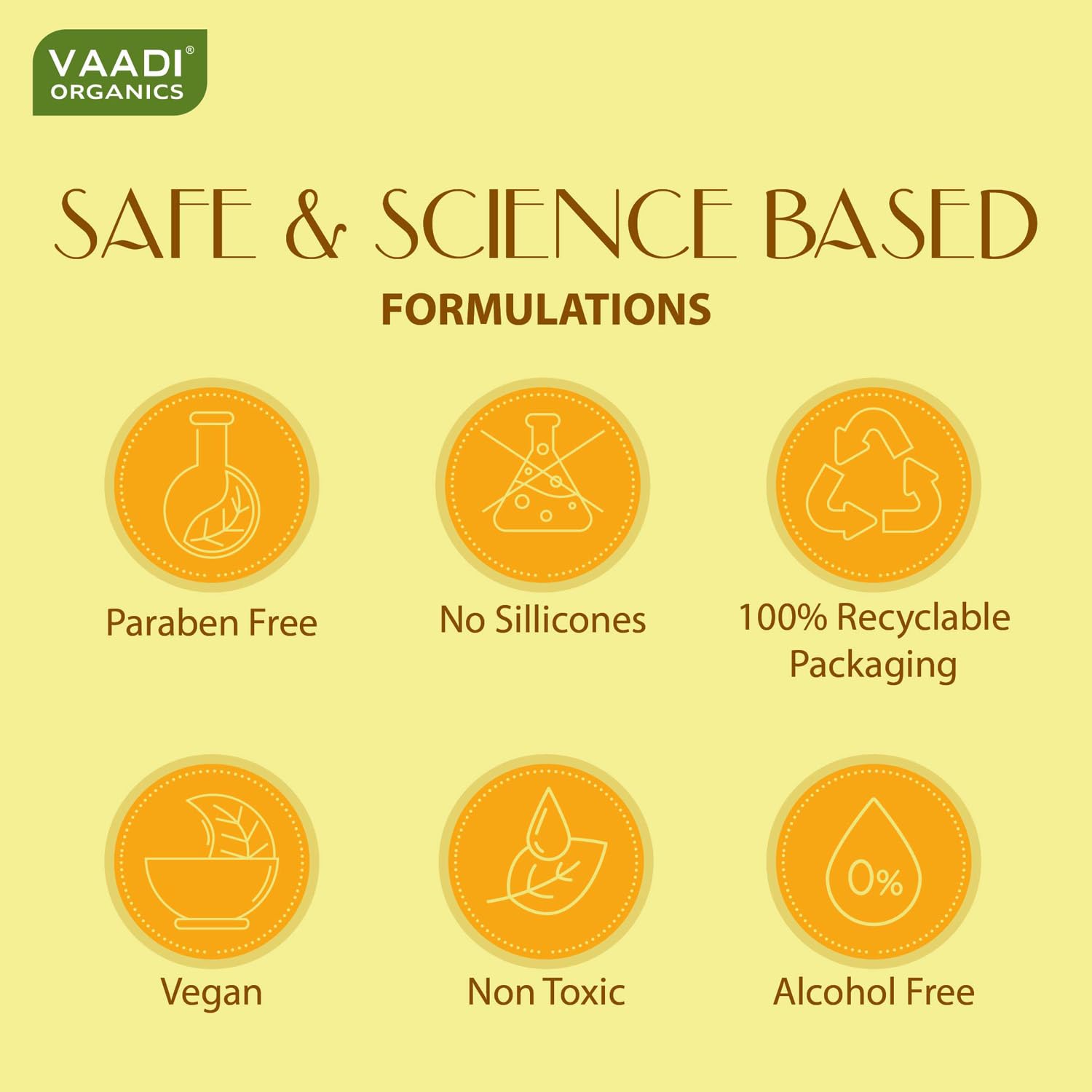 VAADI HERBALS Hand and Body Lotion with Sunflower Extract, 350g, Unisex Daily Skin Moisturizer - ingredients panel