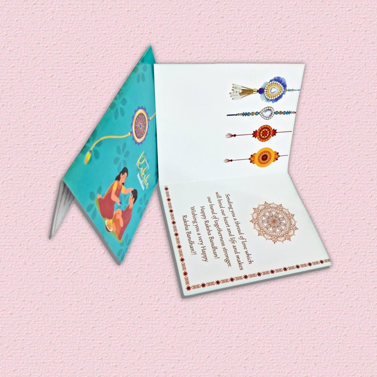 VACHANMOLI Unisex-Adult Bhaiya Bhabhi Evil Eye Couple Rakhi/Bracelet Pair Rakhi/Lumba Rakhi For Bhabhi/Designer Handmade Rakh