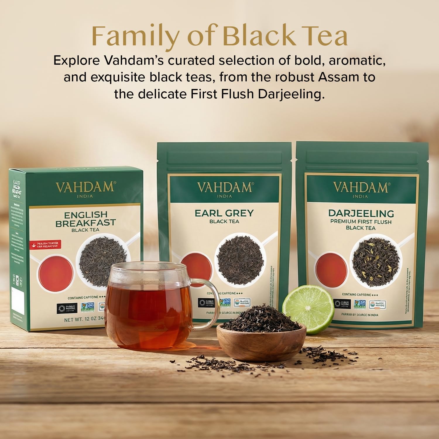 VAHDAM Loose Leaf Tea, 250g, Assorted Flavors, Black Tea and Chai, Direct from India - in use (16)