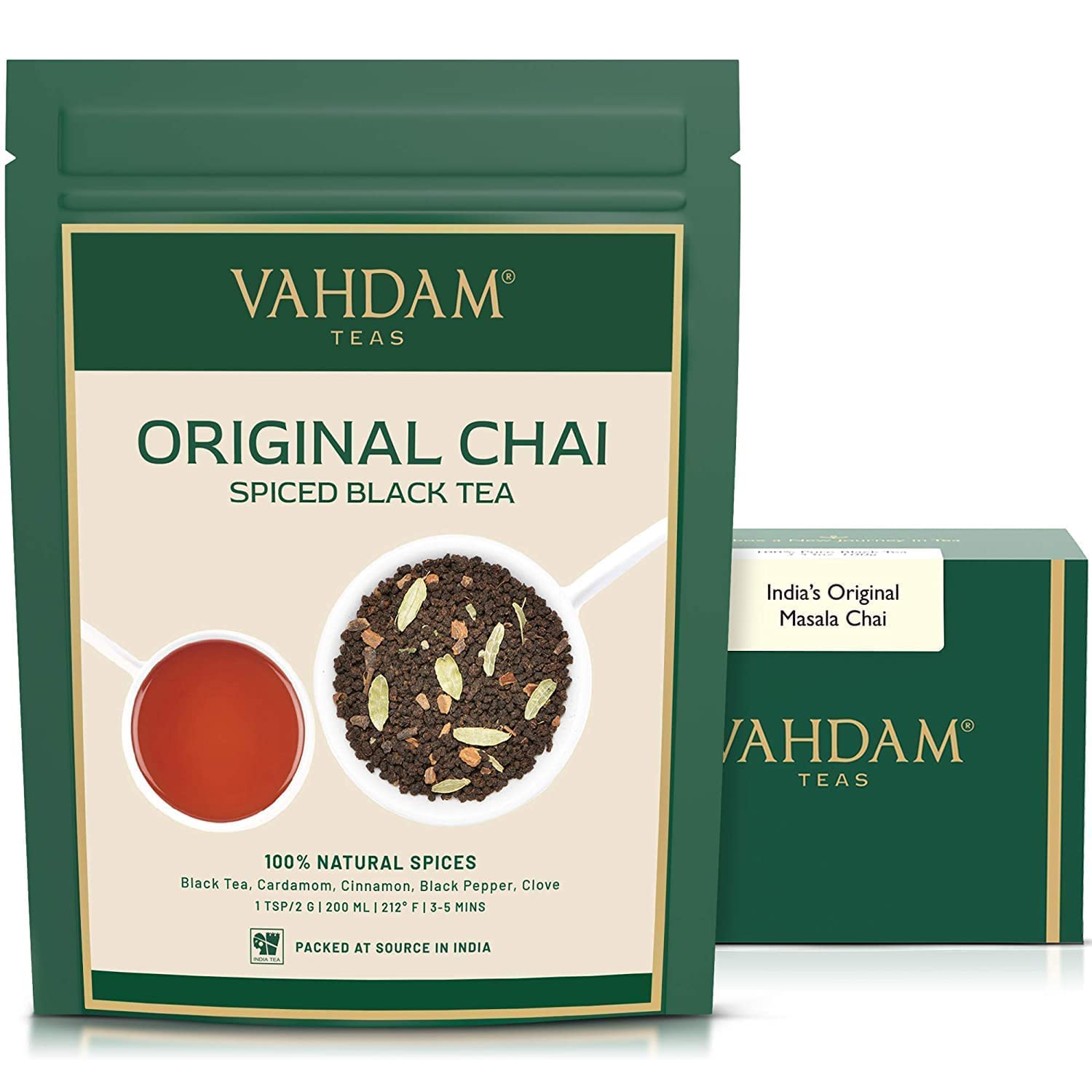VAHDAM Loose Leaf Tea, 250g, Assorted Flavors, Black Tea and Chai, Direct from India (26)