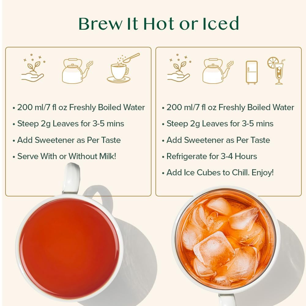 VAHDAM Loose Leaf Tea, 250g, Assorted Flavors, Black Tea and Chai, Direct from India - ingredients panel (31)