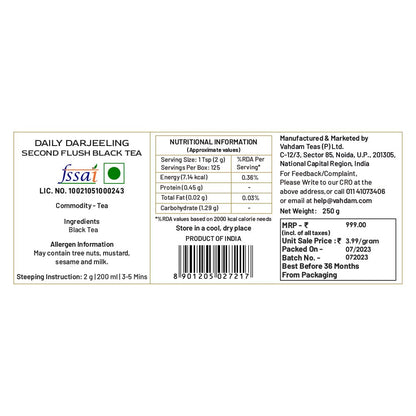 VAHDAM Loose Leaf Tea, 250g, Assorted Flavors, Black Tea and Chai, Direct from India - in use