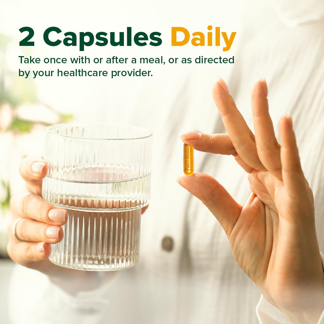 VAHDAM Turmeric Curcumin Supplement with Piperine and Boswellia, 500mg Curcuminoids, Vegan Capsules - close-up detail