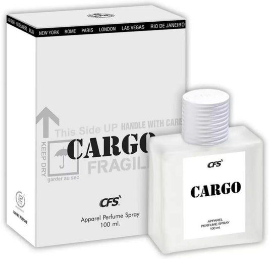 VAIBHAVI TWENTY 4X7 Cargo White Perfume Spray for Men, 100ml, Fresh Masculine Fragrance with Coconut and Vanilla