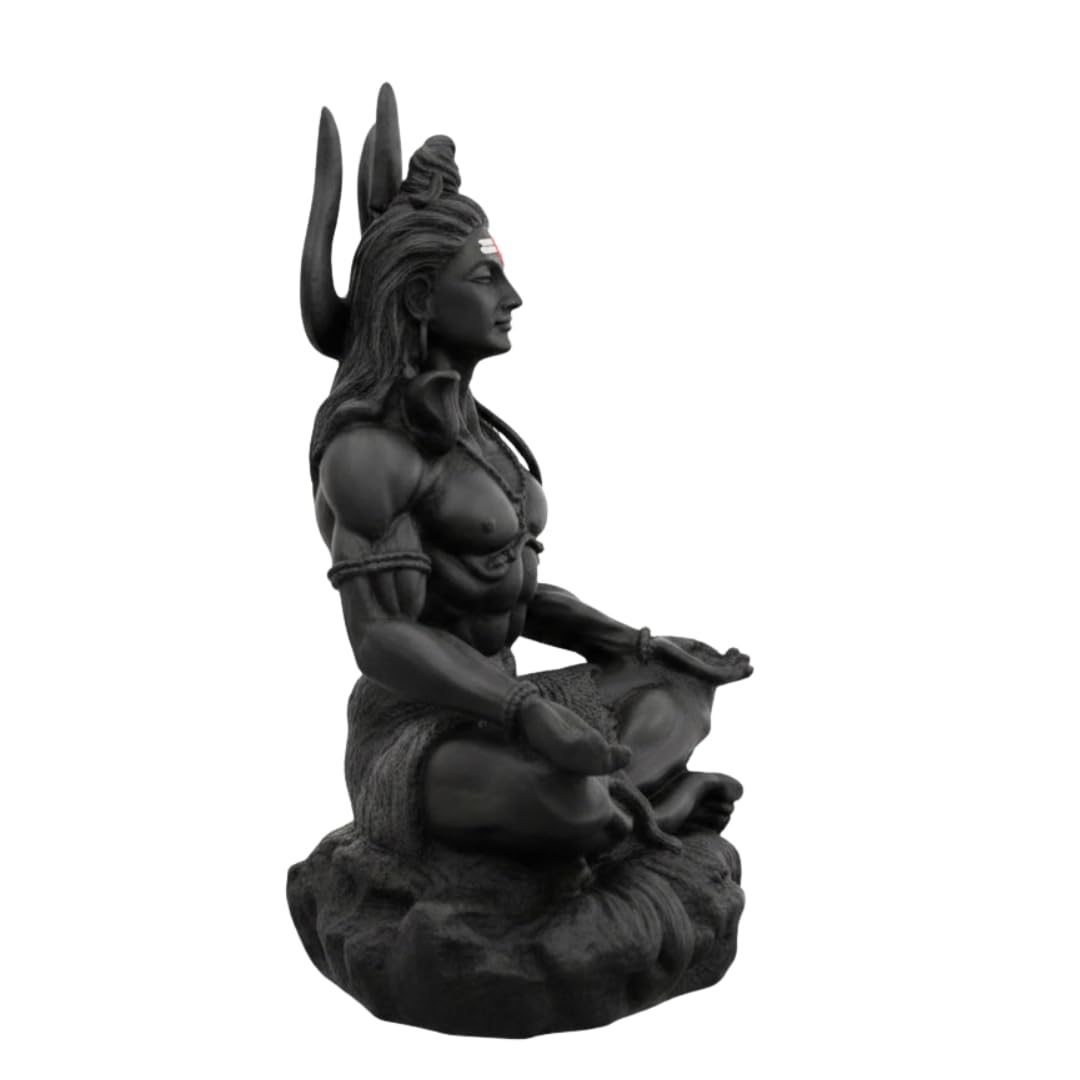 VAMA Siddh Mahadev Murti - 8.89 cm Black UV Resin Figurine for Car Dashboard or Home Mandir - ingredients panel
