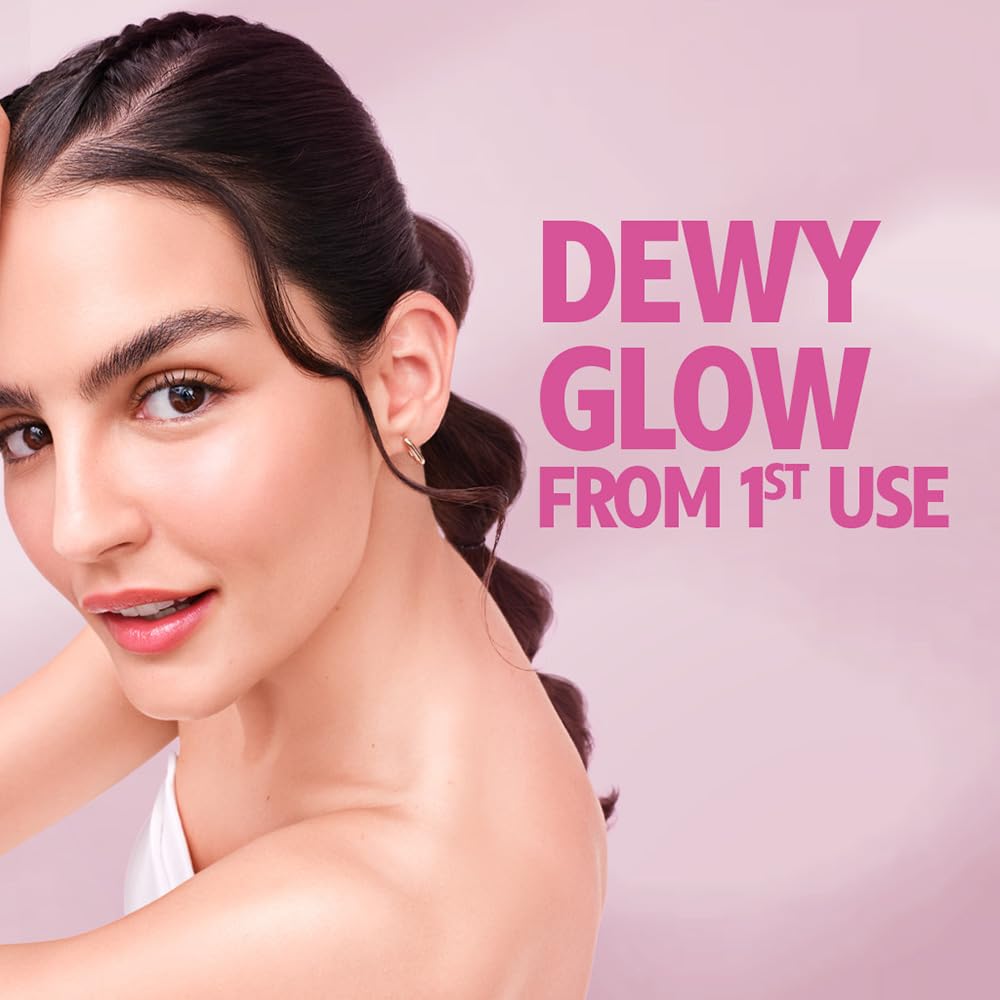 Vaseline Gluta-Hya Dewy Radiance Lotion, Face and Body Moisturizer with Glutathione and Niacinamide - back view (10)