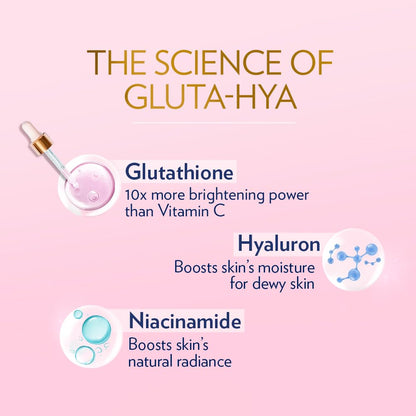 Vaseline Gluta-Hya Dewy Radiance Lotion, Face and Body Moisturizer with Glutathione and Niacinamide - back view