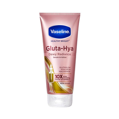 Vaseline Gluta-Hya Dewy Radiance Lotion, Face and Body Moisturizer with Glutathione and Niacinamide - front view (9)