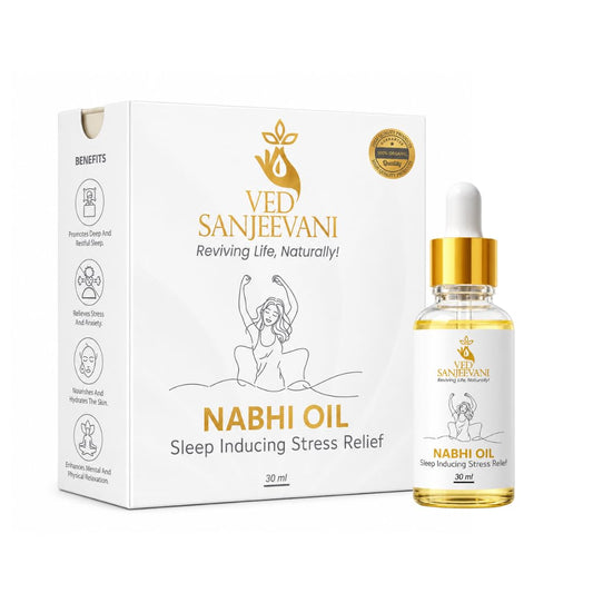 VED SANJEEVANI Nabhi Oil with Lavender & Brahmi, 30ml, Ayurvedic Essential Oil