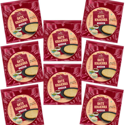 Vedic Garden Flaxseed Multigrain Khakhra, 180g - Roasted Indian Cracker, Vegan, No Palm Oil (18)