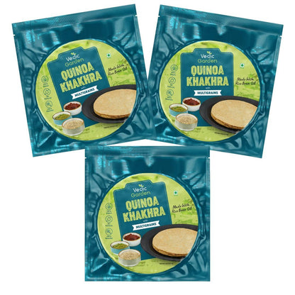 Vedic Garden Flaxseed Multigrain Khakhra, 180g - Roasted Indian Cracker, Vegan, No Palm Oil (19)