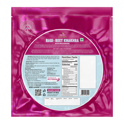 Vedic Garden Flaxseed Multigrain Khakhra, 180g - Roasted Indian Cracker, Vegan, No Palm Oil - front view (26)