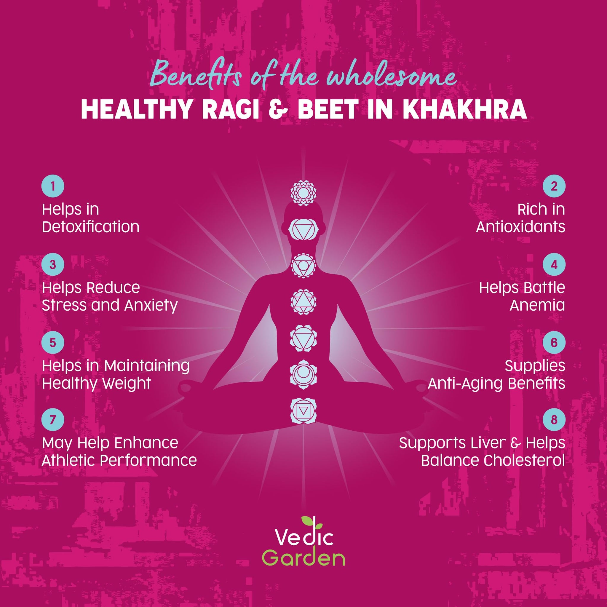 Vedic Garden Flaxseed Multigrain Khakhra, 180g - Roasted Indian Cracker, Vegan, No Palm Oil - label detail (29)