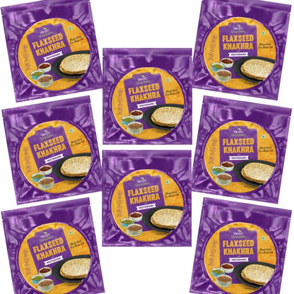 Vedic Garden Flaxseed Multigrain Khakhra, 180g - Roasted Indian Cracker, Vegan, No Palm Oil (9)