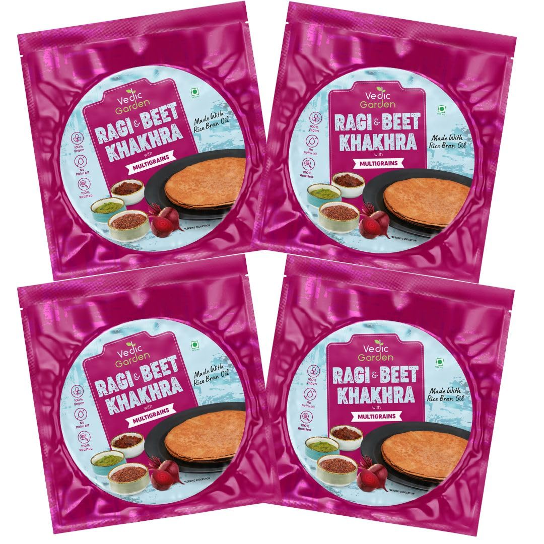 Vedic Garden Flaxseed Multigrain Khakhra, Roasted Thin Cracker, Vegan, Vacuum Packed, Gujarati Snack (19)