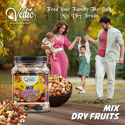 VEDIC WELLNESS Afghani Anjeer Dry Figs, Naturally Sweet and Soft, Dried Fruit Snack - label detail