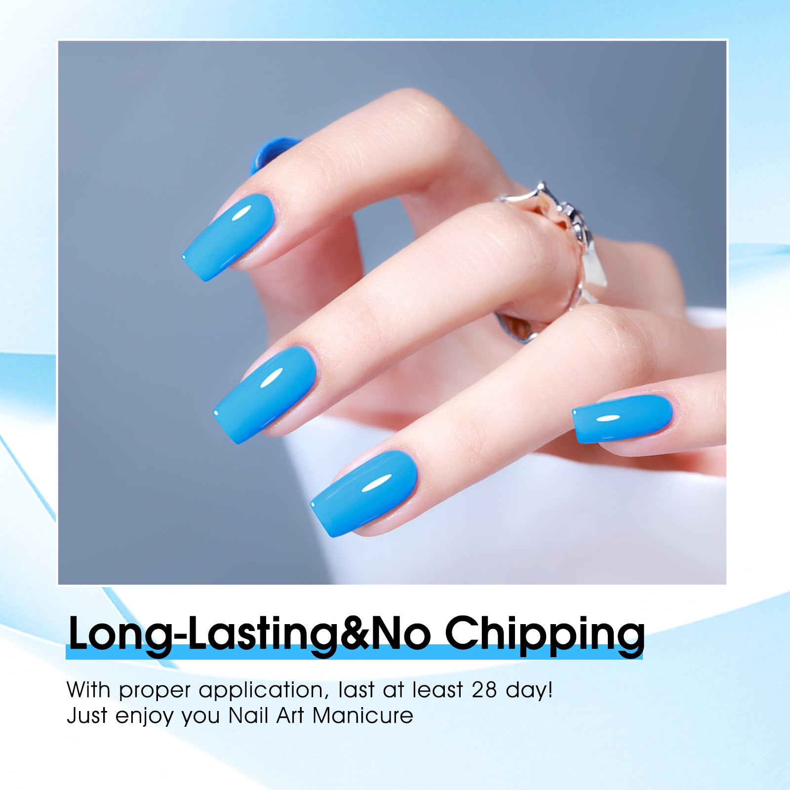 VENALISA Gel Nail Polish from BELLE GAGA Royal Blue Color Spring Summer Soak Off UV LED Baby Nail Gel Polish Nail Art Starter