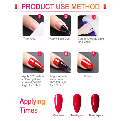VENALISA Gel Nail Polish from BELLE GAGA Royal Blue Color Spring Summer Soak Off UV LED Baby Nail Gel Polish Nail Art Starter