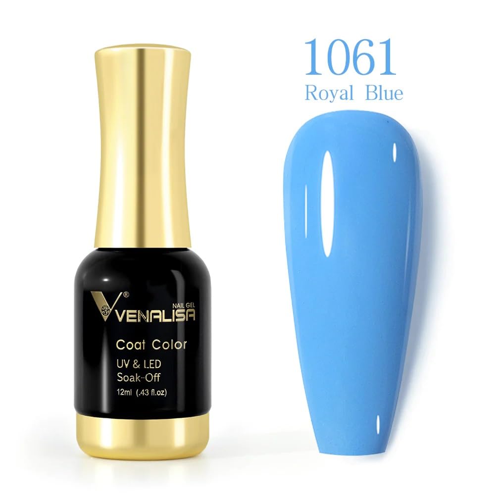 VENALISA Gel Nail Polish from BELLE GAGA Royal Blue Color Spring Summer Soak Off UV LED Baby Nail Gel Polish Nail Art Starter