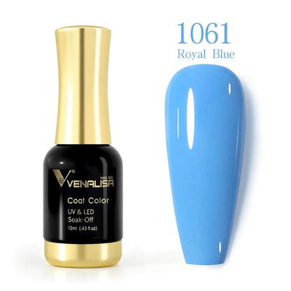 VENALISA Gel Nail Polish from BELLE GAGA Royal Blue Color Spring Summer Soak Off UV LED Baby Nail Gel Polish Nail Art Starter
