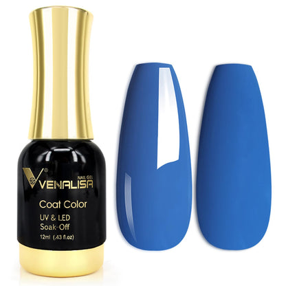 VENALISA Gel Nail Polish from BELLE GAGA Royal Blue Color Spring Summer Soak Off UV LED Baby Nail Gel Polish Nail Art Starter