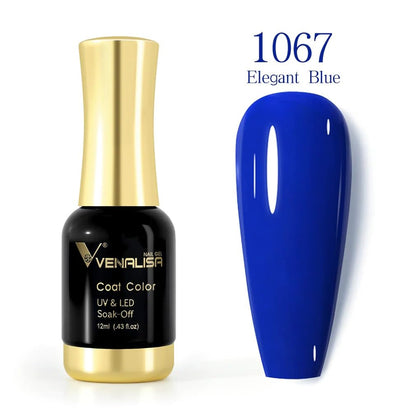 VENALISA Gel Nail Polish from BELLE GAGA Royal Blue Color Spring Summer Soak Off UV LED Baby Nail Gel Polish Nail Art Starter