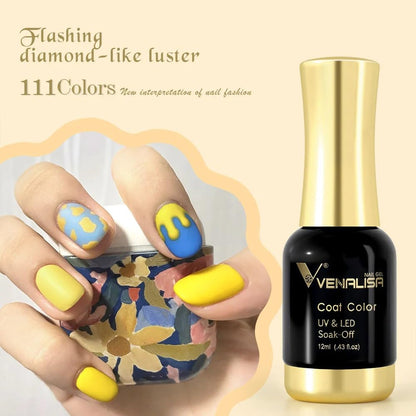 VENALISA Gel Nail Polish from BELLE GAGA Royal Blue Color Spring Summer Soak Off UV LED Baby Nail Gel Polish Nail Art Starter