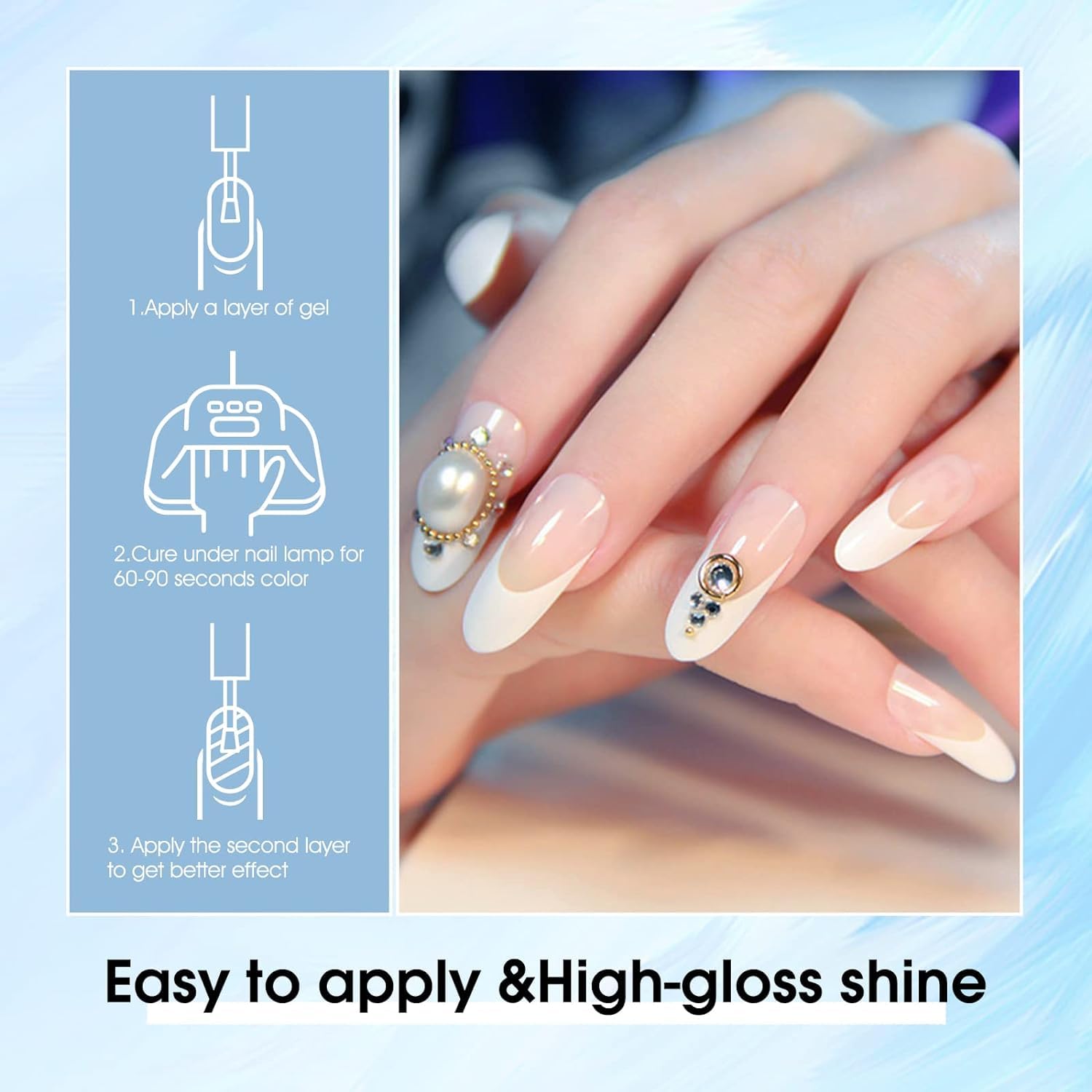 VENALISA Gel Nail Polish from BELLE GAGA Royal Blue Color Spring Summer Soak Off UV LED Baby Nail Gel Polish Nail Art Starter
