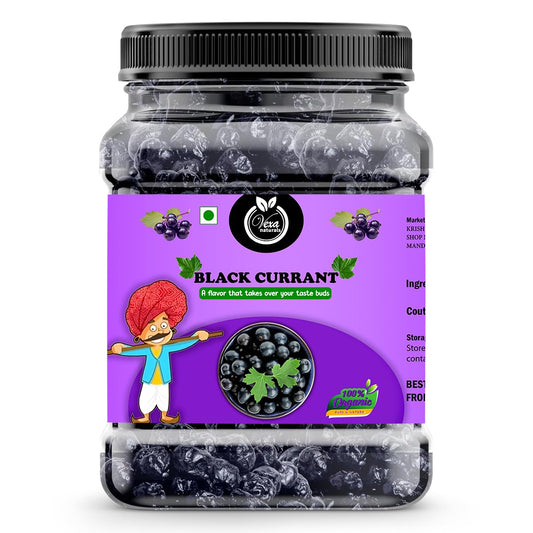 VEXA NATURALS Dried Black Currants, Whole Fruit, Naturally Sweet, Chewy Snack