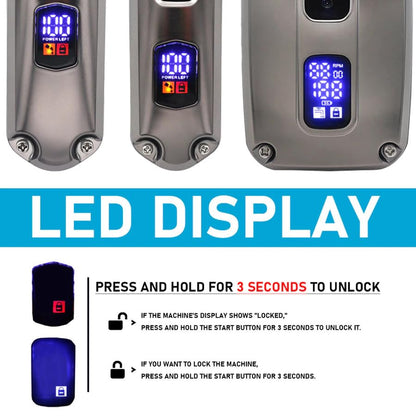 VGR Professional Hair Clipper & Trimmer Kit, V-675 S3, Stainless Steel Blades, 180 Min Runtime, 14 Guide Combs, Cordless, USB
