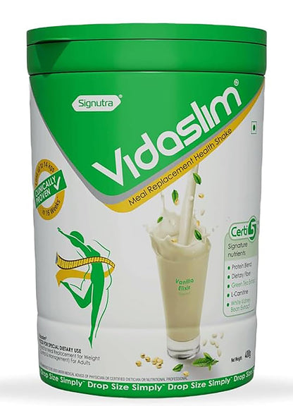 Vidaslim Meal Replacement Shake, 400g, Protein Powder with 22.8g Protein, No Added Sugars, Low Fat (10)