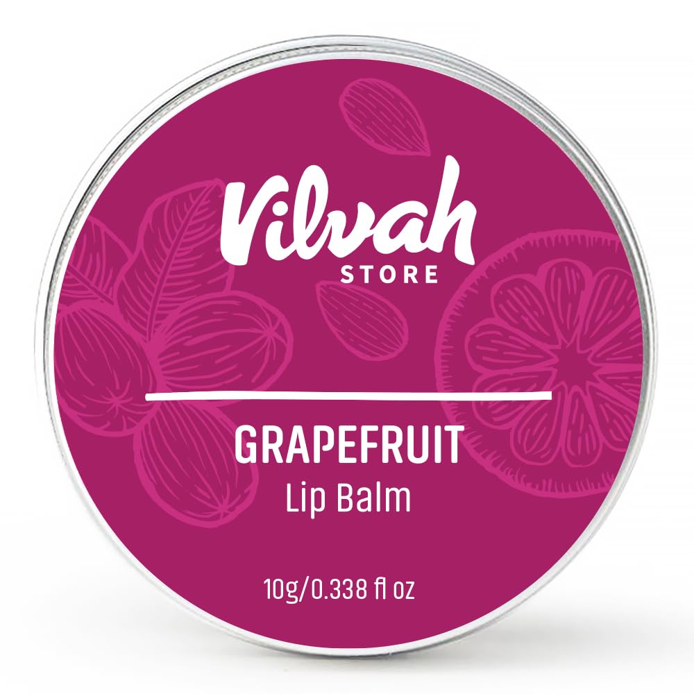 Vilvah Store Lip Balm, 10g, Unisex Natural Moisturizing Balm with Shea Butter and Avocado Oil