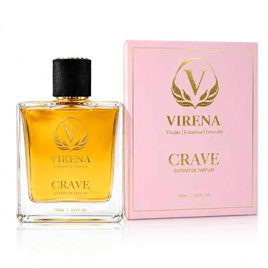 Virena Crave Extrait de Parfum 100ml Unisex Fragrance with Pear Coffee Vanilla Notes