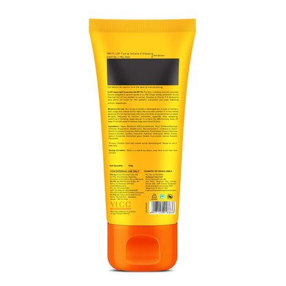 VLCC Aqua Light Sunscreen Gel SPF 70 PA++++ with Hyaluronic Acid & Vitamin C, Fragrance-Free - in use (16)