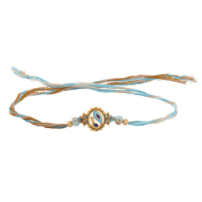 VOYLLA Divine Lord Shri Blessings Mor Pankh Rakhi Combo For Brother|Peacock Rakhi set of 2|Rakhi gift for brother - packaging