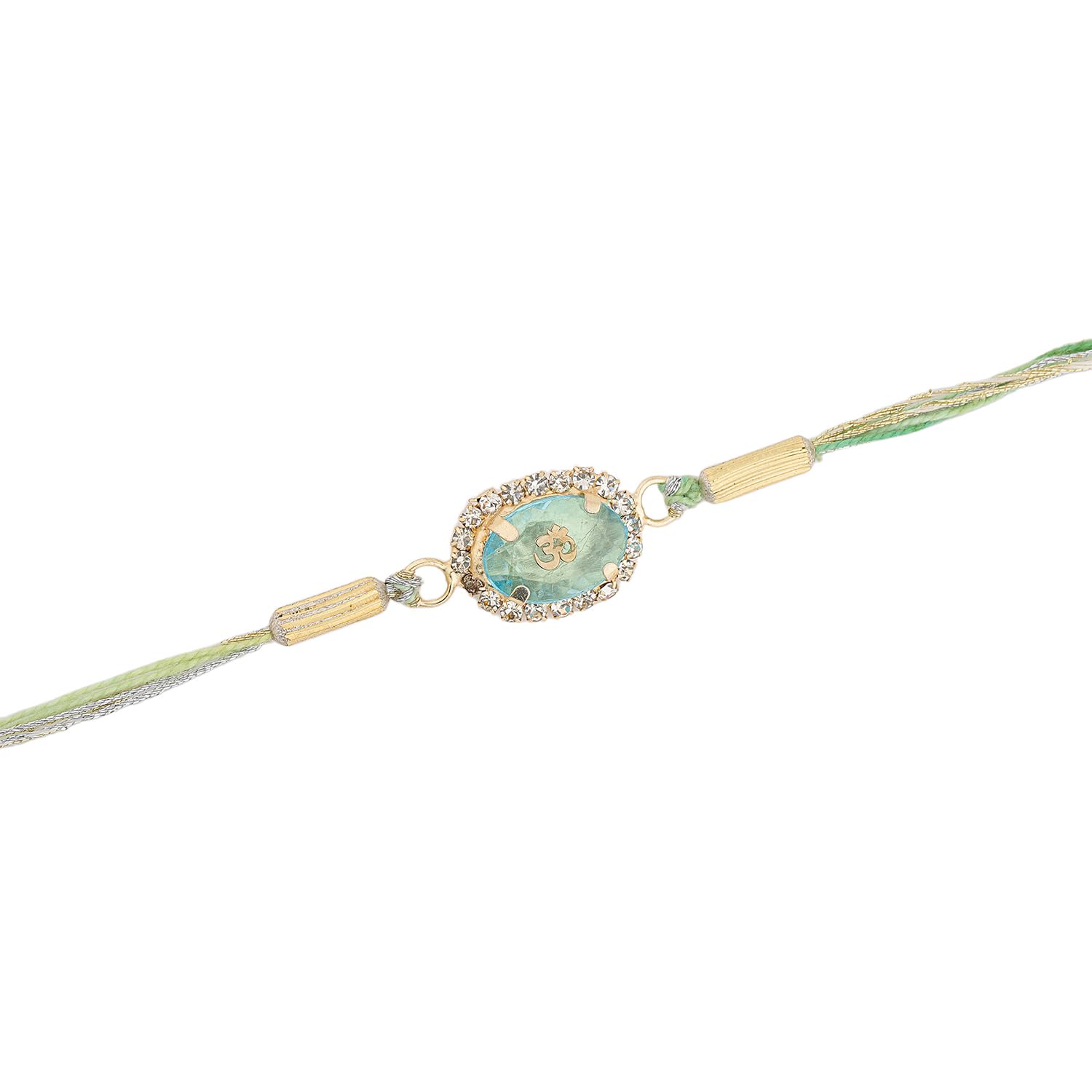 VOYLLA Men's Devotional Om Stone Rakhi | Rakhi Gift For Brother - back view