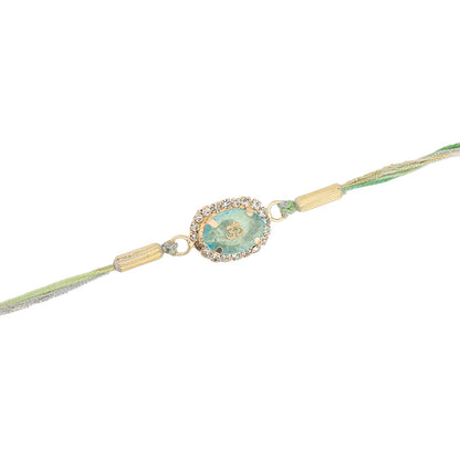 VOYLLA Men's Devotional Om Stone Rakhi | Rakhi Gift For Brother - back view