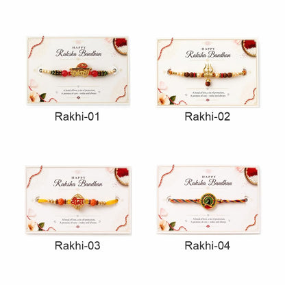 VS Gifts Personalized Leather Wallet with Rakhi and Gift Card, Raksha Bandhan Gift Set for Brother - ingredients panel (19)