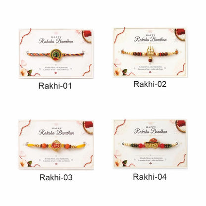 VS Gifts Personalized Leather Wallet with Rakhi and Gift Card, Raksha Bandhan Gift Set for Brother - packaging