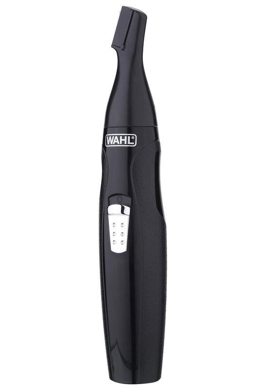 Wahl Cordless Mini Groomsman 3 in 1 Trimmer Kit - Stainless Steel Blades, Nose/Ear/Eyebrow Trimmer, Black