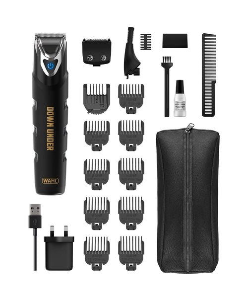 Wahl Down Under Stainless Steel 21-In-1 Full Body Groomer, IPX7 Waterproof, Lithium-Ion Fast Charging, 4-Hour Run Time