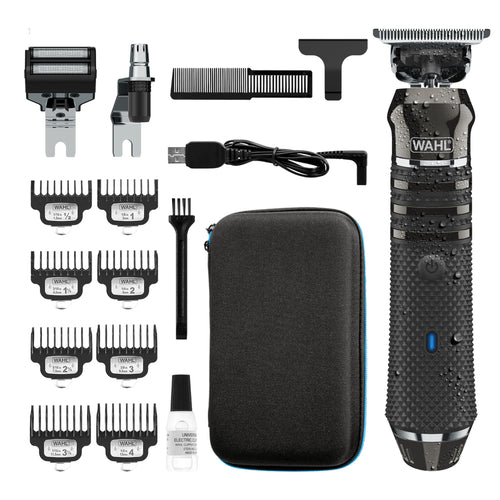 Wahl High Visibility Skeleton Waterproof Trimmer, Lithium-Ion Cordless USB Rechargeable, Multi-Purpose Grooming Kit for Men