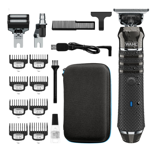 Wahl High Visibility Skeleton Waterproof Trimmer, Lithium-Ion Cordless USB Rechargeable, Multi-Purpose Grooming Kit for Men