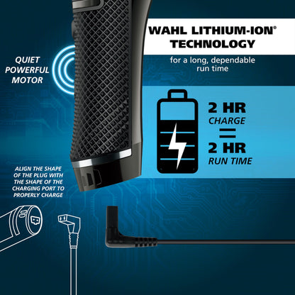 Wahl High Visibility Skeleton Waterproof Trimmer, Lithium-Ion Cordless USB Rechargeable, Multi-Purpose Grooming Kit for Men -