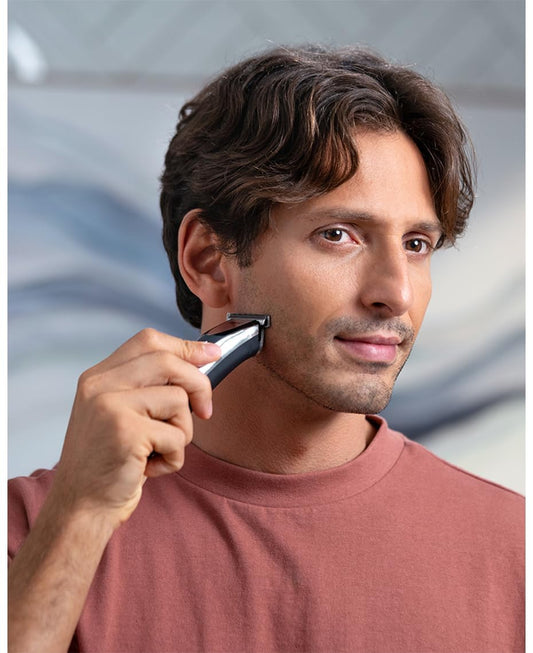 Wahl Premier Series 23-In-1 Lithium-Ion Multigroomer, Silver, Detachable Washable Heads, 2.5h Run Time, USB Charging Stand