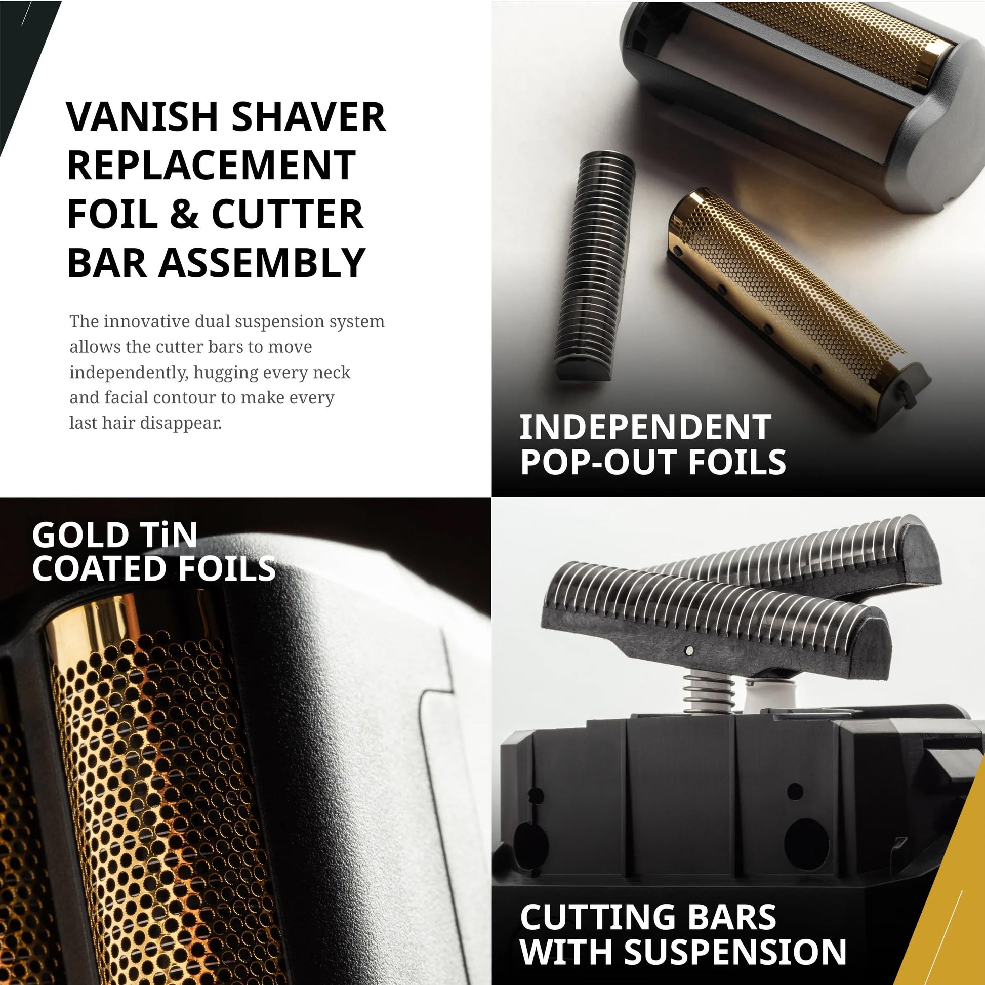Wahl Professional 5 Star Vanish Foil Shaver, Lithium-Ion Battery, Pop-Out Foil Bars, Ergonomic Design, 100 Minutes Runtime - 