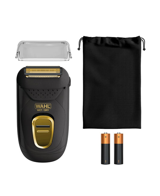 Wahl Waterproof Compact Foil Shaver for Men, 3-Cut System, Rechargeable, Wet/Dry, Travel Pouch