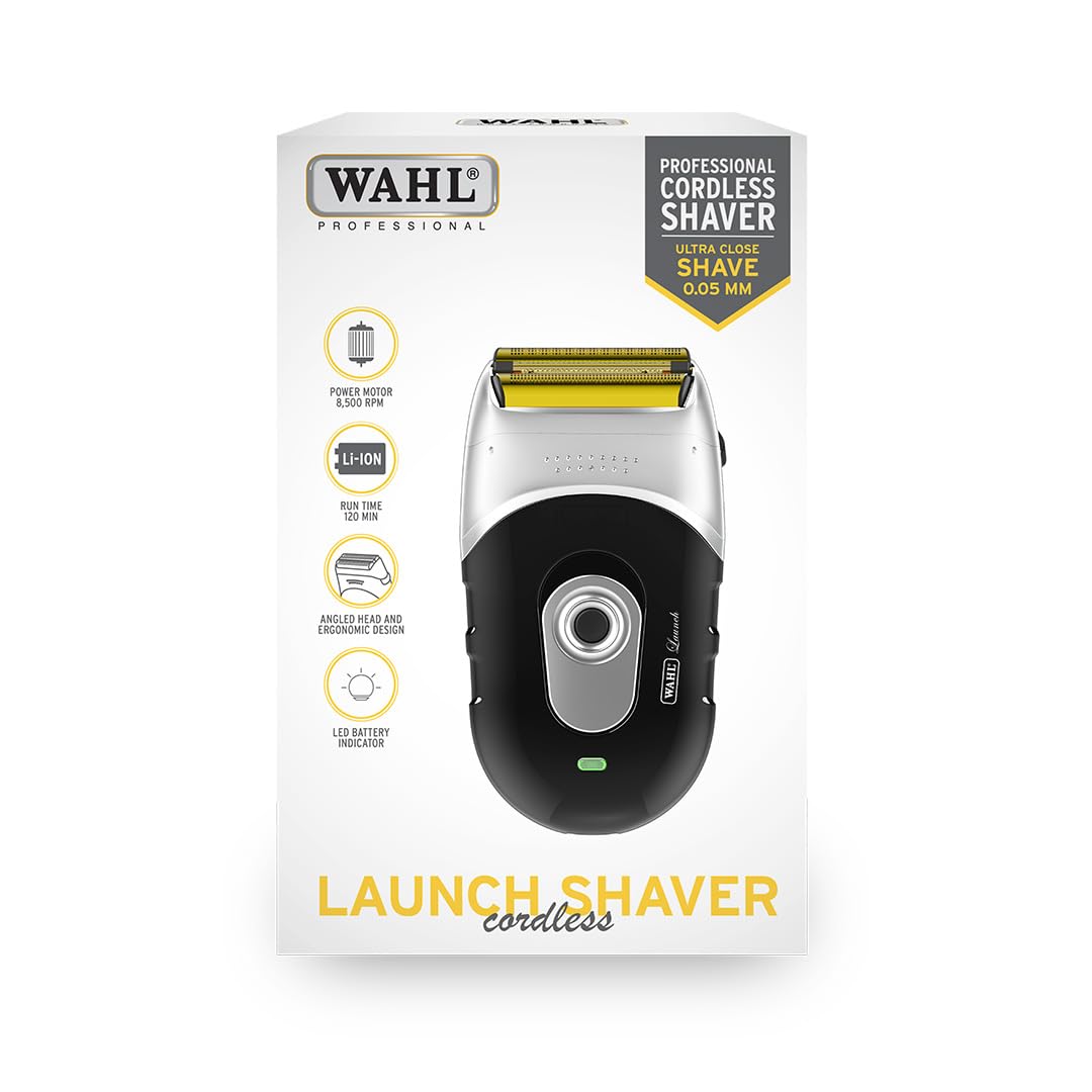 Wahl Waterproof Compact Foil Shaver for Men, 3-Cut System, Rechargeable, Wet/Dry, Travel Pouch - label detail (15)